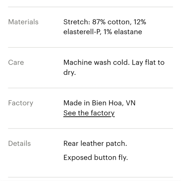 The Authentic Stretch High-Rise Skinny Button Fly Jean by Everlane Sz 23 - Picture 5 of 8